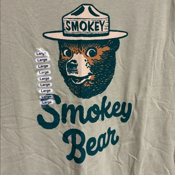 NWT Smokey Bear T Shirt - Picture 2 of 9